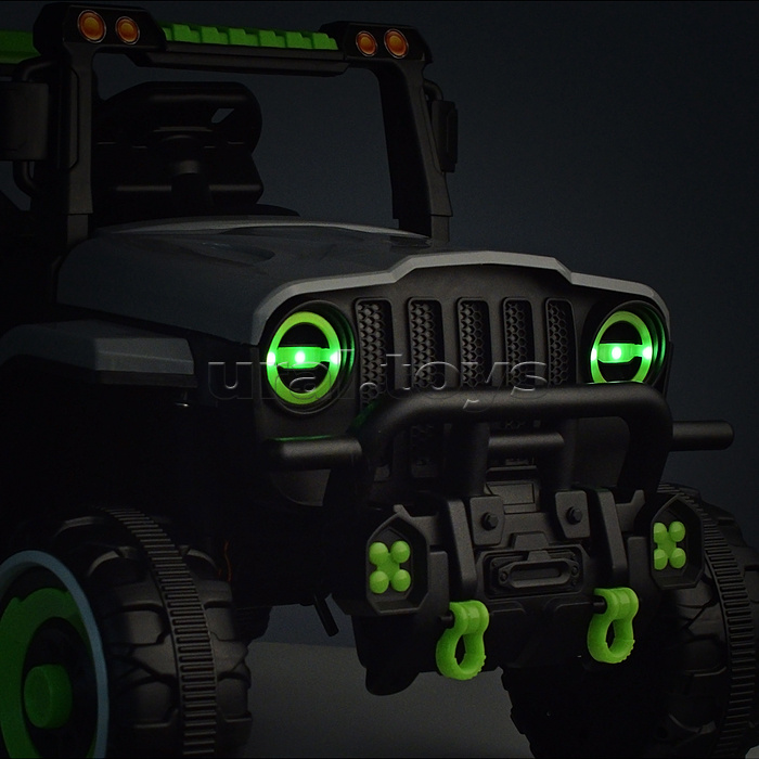 Электромобиль "Внедорожник" 12V4.5 с двойным приводом (серый)