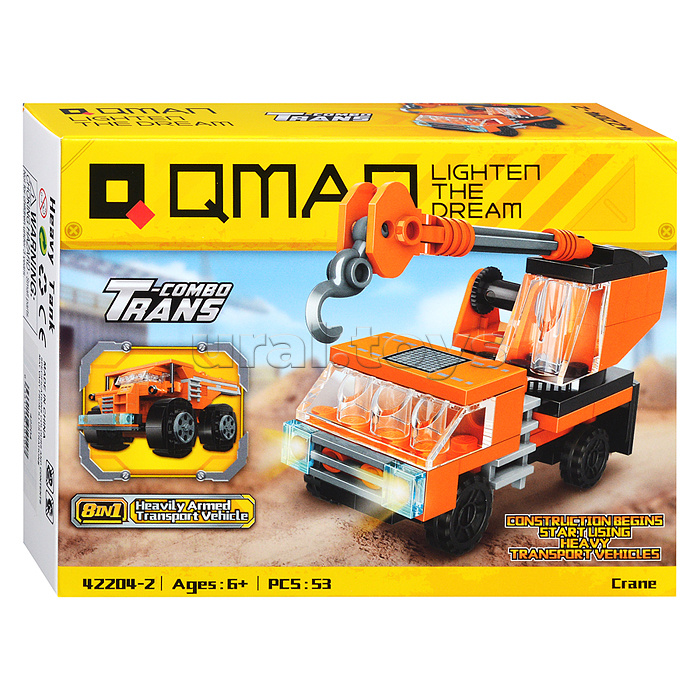 Конструктор "Строительная техника" 8 в 1, в коробке