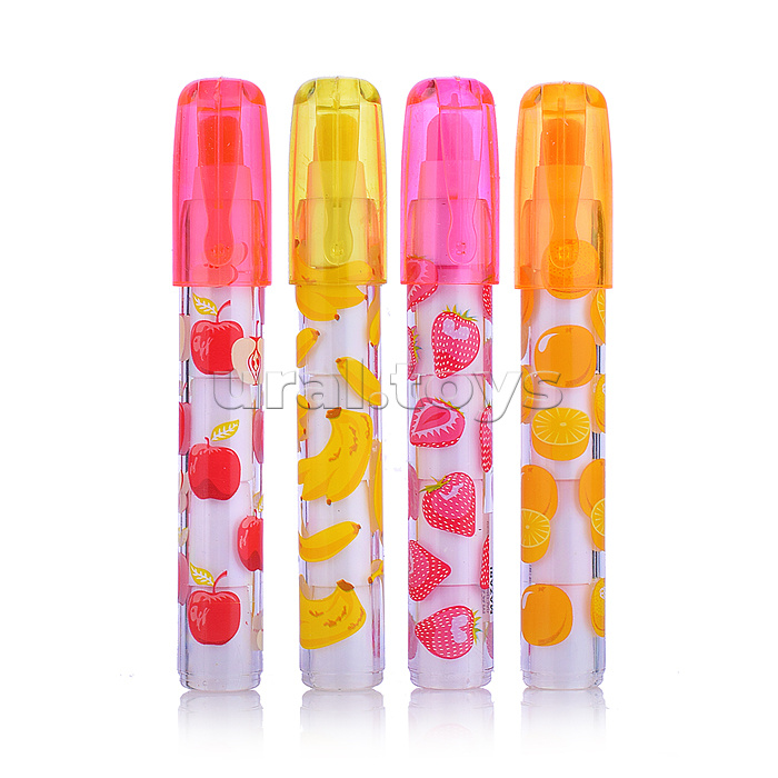 Ластик Fruits, сегментный, термопластичная резина, пластиковый корпус, ассорти 4 дизайна, картонная коробка Ластик Fruits, сегментный, термопластичная резина, пластиковый корпус, ассорти 4 дизайна, картонная коробка
