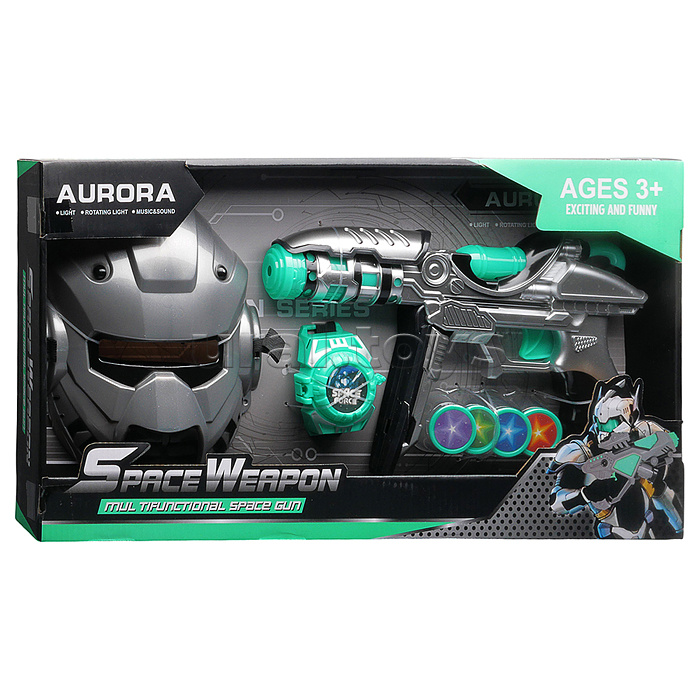 Набор оружия "Космическая серия" (свет, звук) на батарейках, в коробке