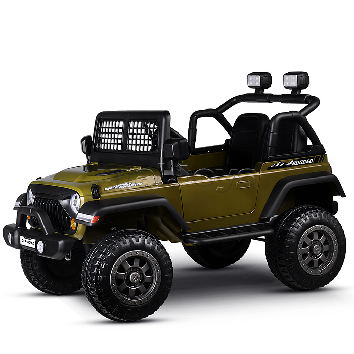 Электромобиль детский "Городской внедорожник" (цвет зеленый)