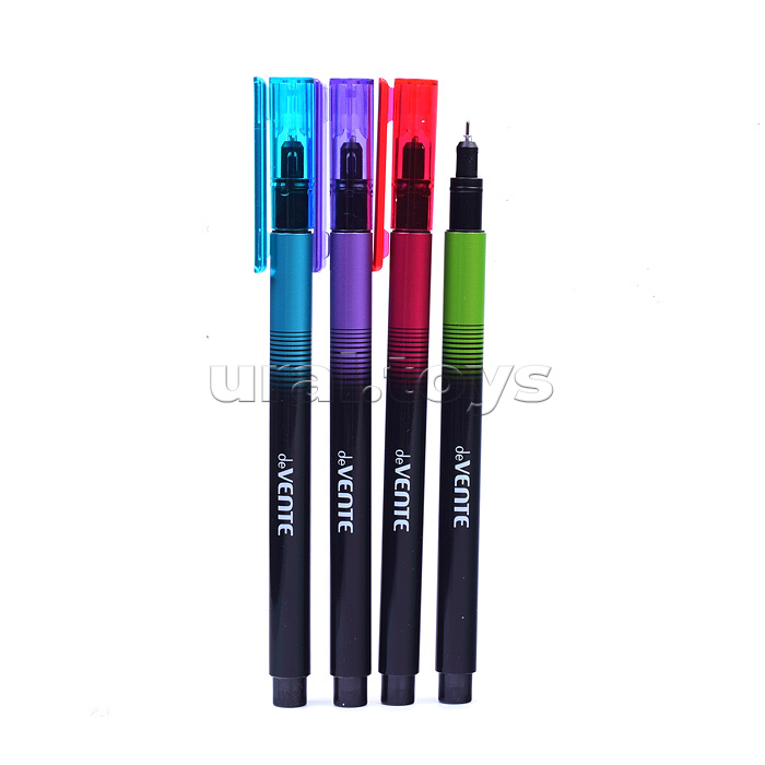 Ручка гелевая "Flash Up" d=0,5 мм, круглый корпус ассорти 4 цветовых решения, индивидуальная маркировка, синяя