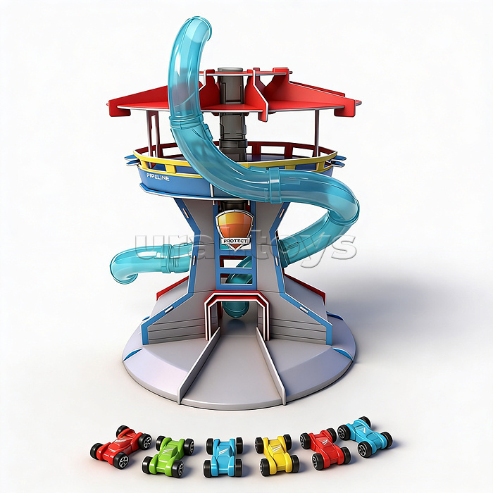 Трек  "Экстрим паркинг" ( 6 машин в наборе) в коробке