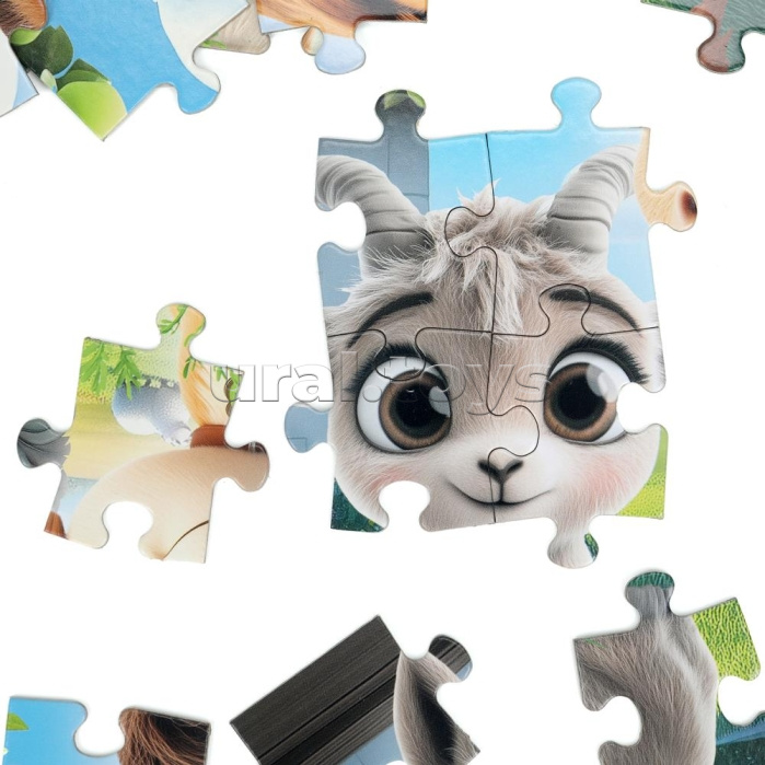 Пазлы 60 "Животные на ферме"