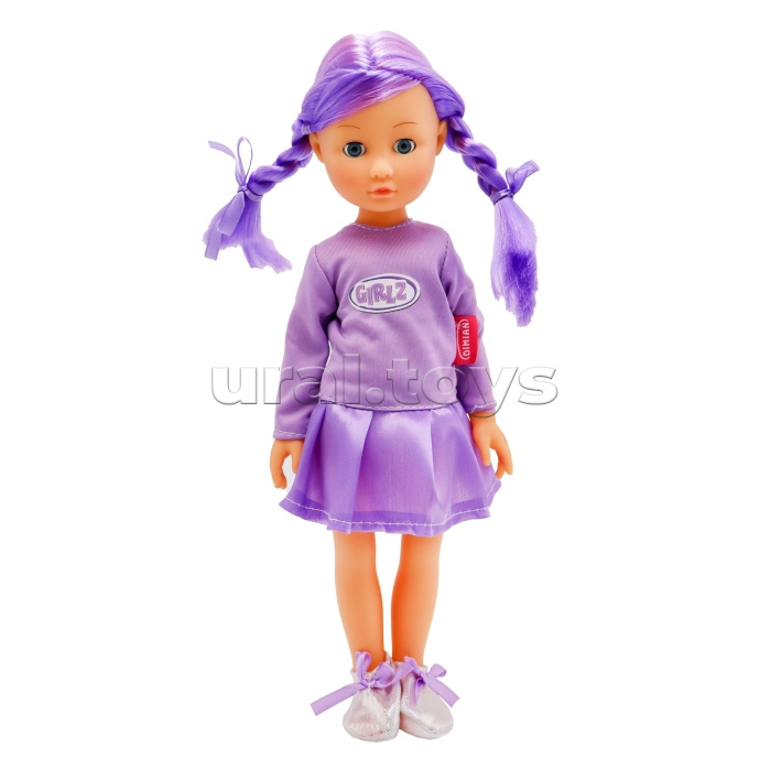 Модная кукла с фиолетовыми волосами, 36 см, Bambina Bebe