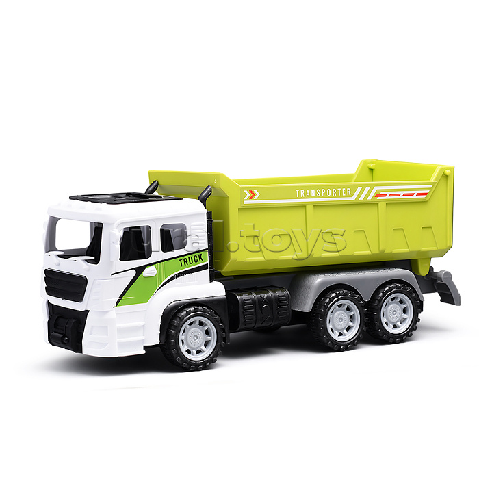 Машина "Стройка" с дорожными знаками, в коробке