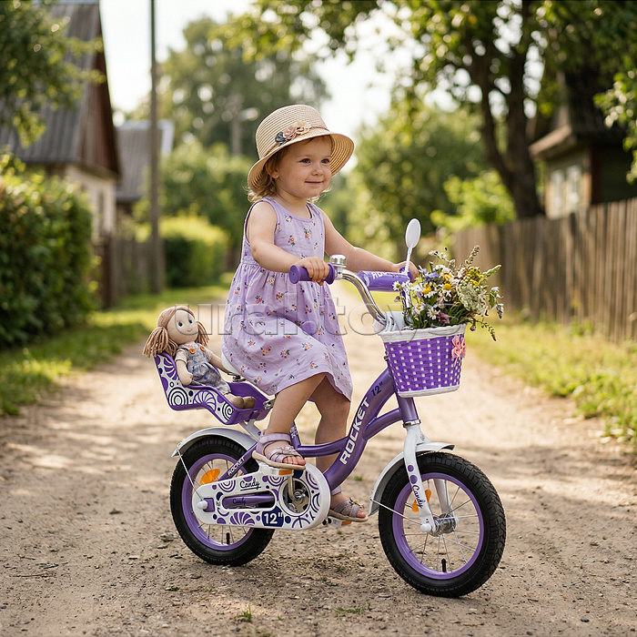 Велосипед 12" Rocket Candy, цвет фиолетовый