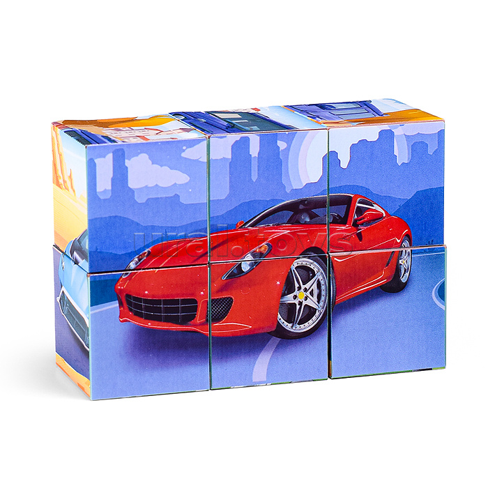 Кубики в картинках 21 Модели автомобилей ( из 6-ти штук)