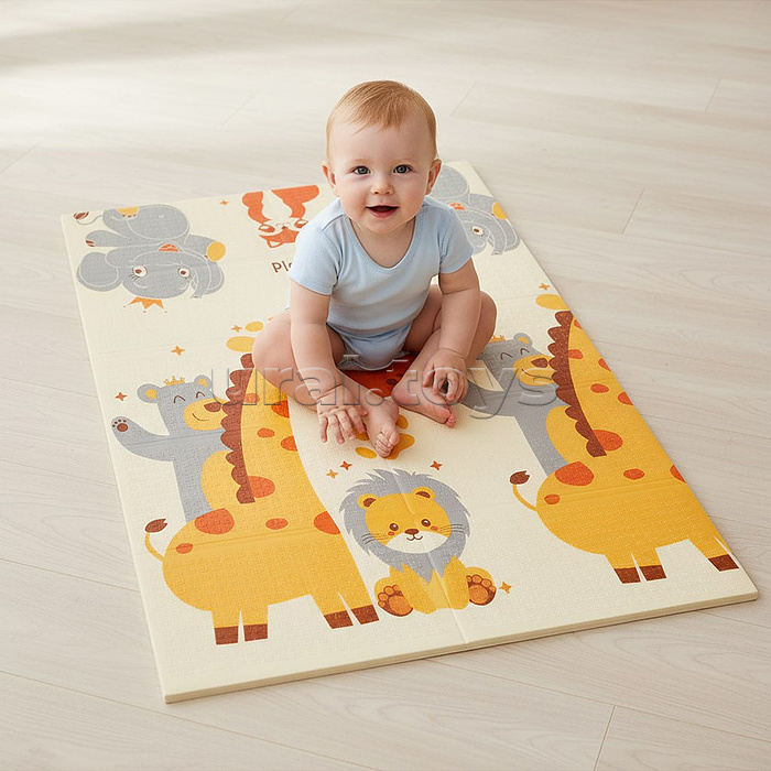 Коврик развивающий "Веселые зверята" (120*180*0.8cm)