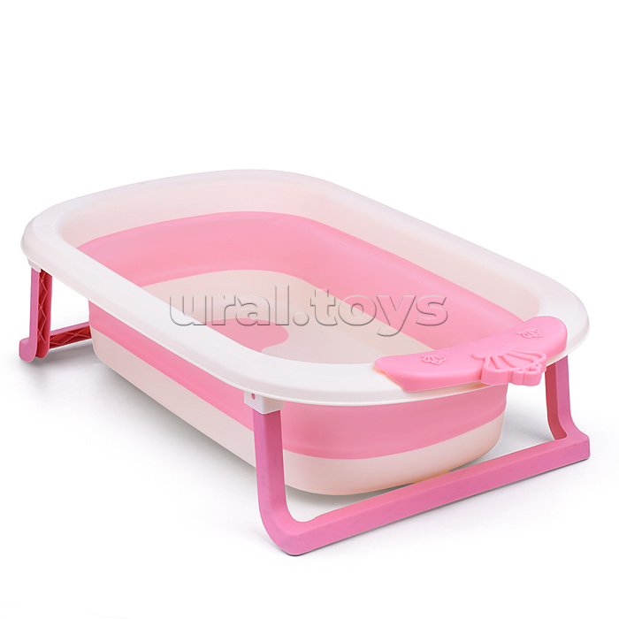Ванночка для купания (цвет: белый/розовый), в пакете