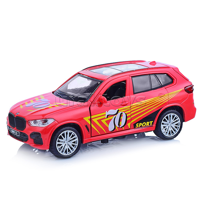 Машина металл BMW X5 M-SPORT 12 см, (окрыв. двери, багаж) в коробке