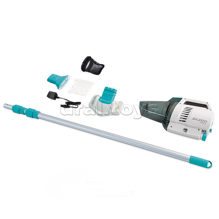 Вакуумный пылесос для чистки бассейна на аккумуляторах с ручкой 2.8м, 28628 INTEX