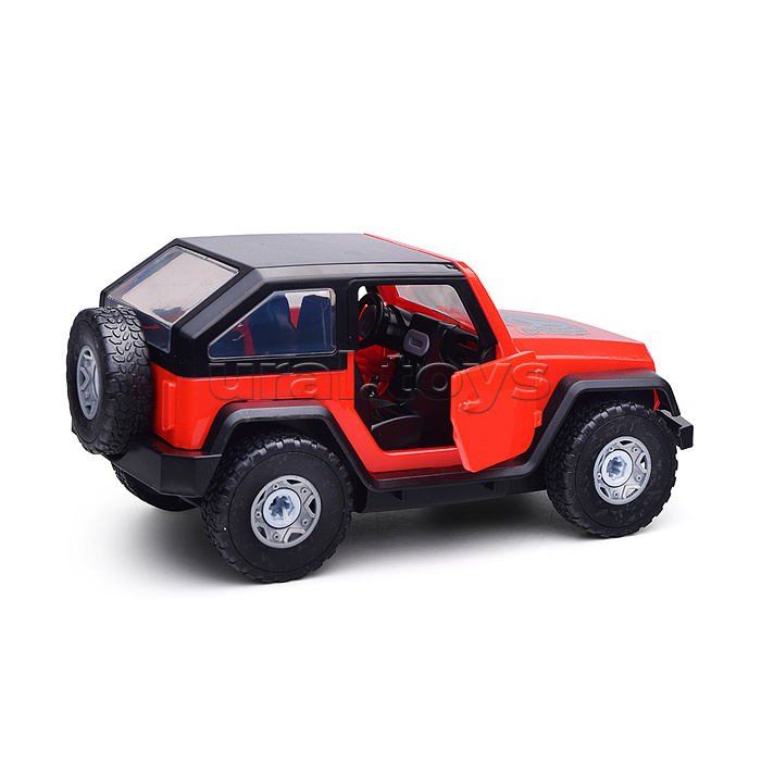 Конструктор "Внедорожник" с отверткой (свет,звук) в коробке