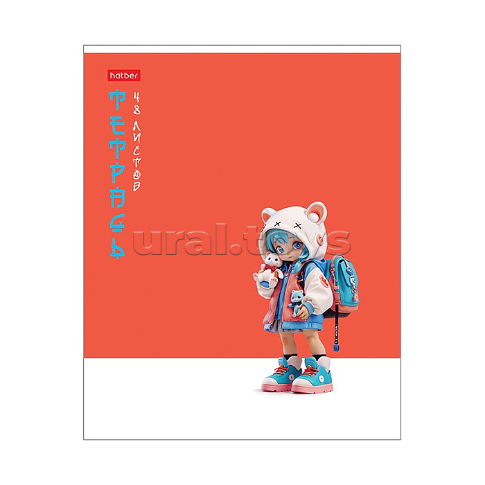 Тетрадь 48л. клетка "Kawaii" А5