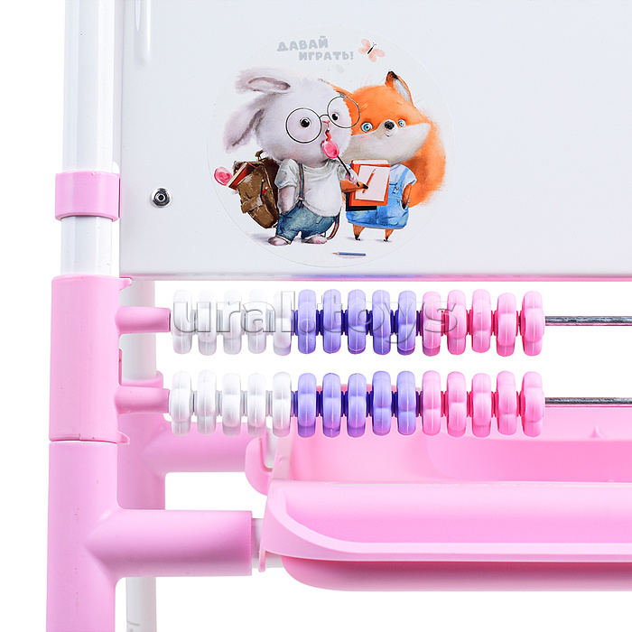 Мольберт «Доска знаний» 1 (розовый-2)