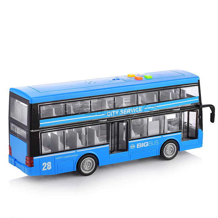 Автобус "Даблдекер" 1:16 (свет, звук) в коробке