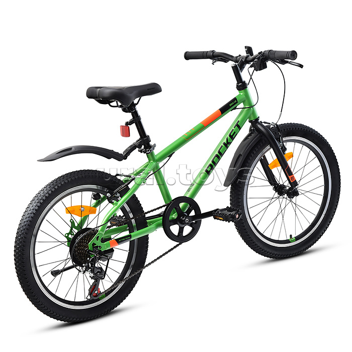 Велосипед 20" Rocket Crux 1.0 , цвет зеленый, размер 11"