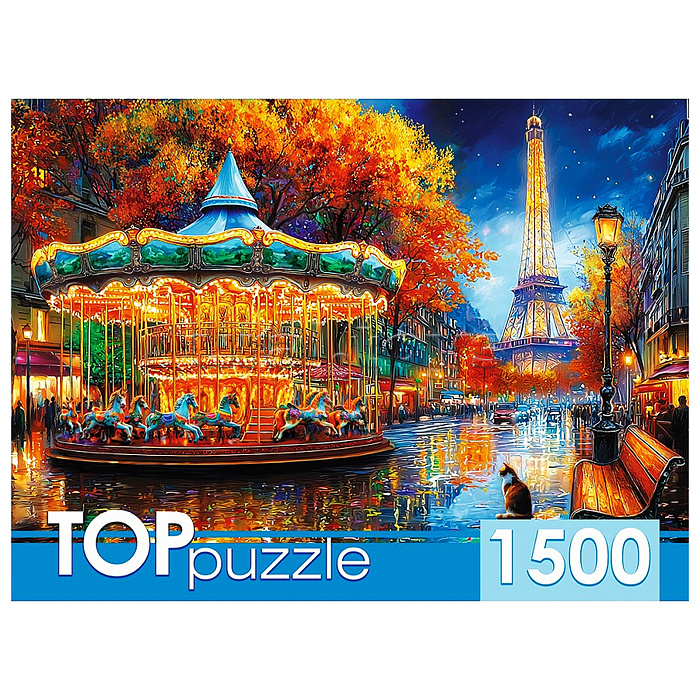 Пазлы 1500 TOPpuzzle "Огни Парижа"