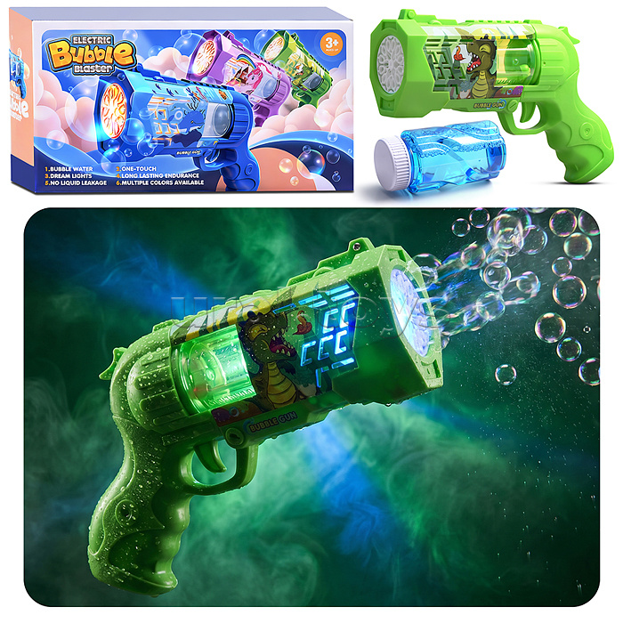 Бластер для мыльных пузырей 1199-12 "Пузырьковая праща" в коробке