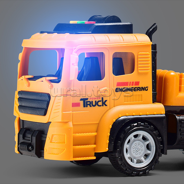 Машина "СпецСтрой" (свет, звук) в коробке