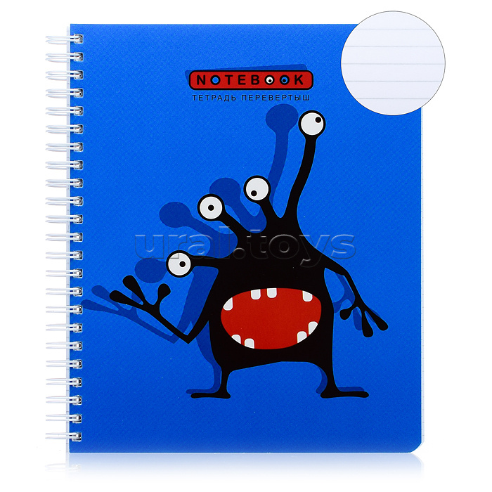 Тетрадь 96л клетка/линия А5 гребень S Перевертыш Кляксоиды Тетрадь 96л клетка/линия А5 гребень S Перевертыш Кляксоиды