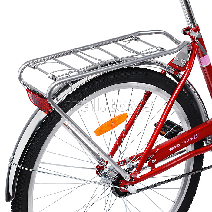 Велосипед 26" Rocket City Fold 26, цвет бордовый, размер 19"