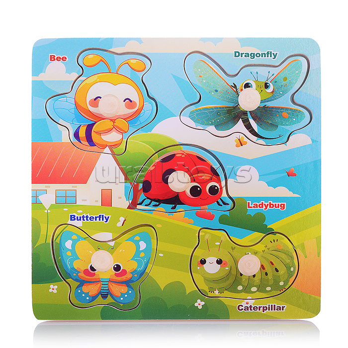 Пазл-вкладыш "Насекомые"