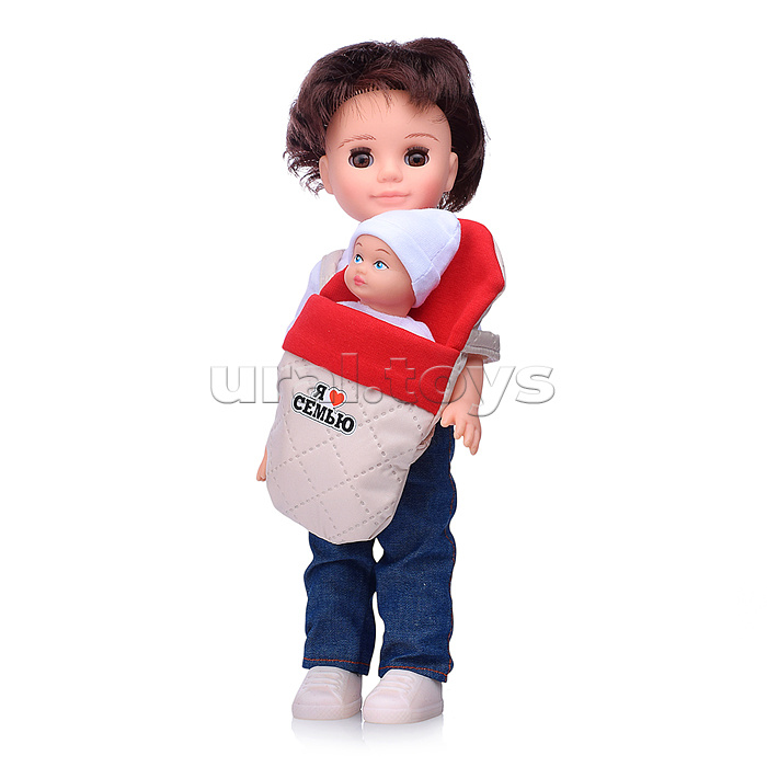 Набор кукол "Семья" (Эля, Данил, Андрюшка, собака Хаски)