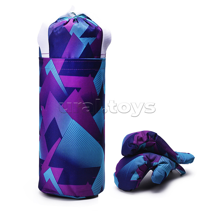 Набор детский игровой (перчатки, груша 60 см.) Оксфорд (калейдоскоп)