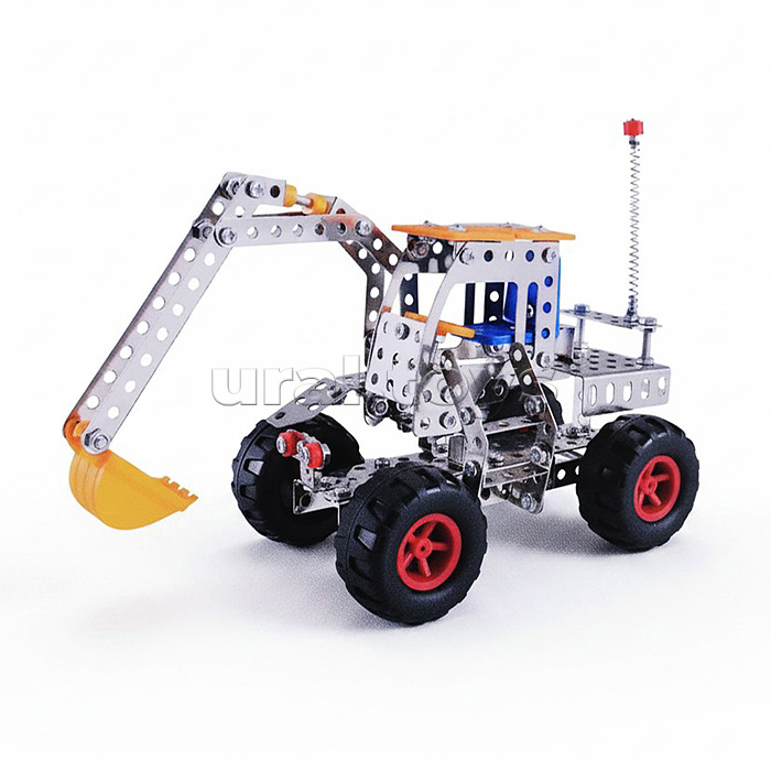 Конструктор "Машина с ковшом" (208 дет.) металл, в коробке