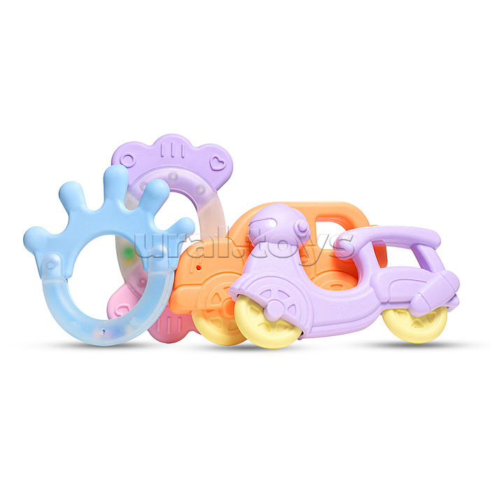 Набор погремушек "Транспорт" в пакете Набор погремушек "Транспорт" в пакете