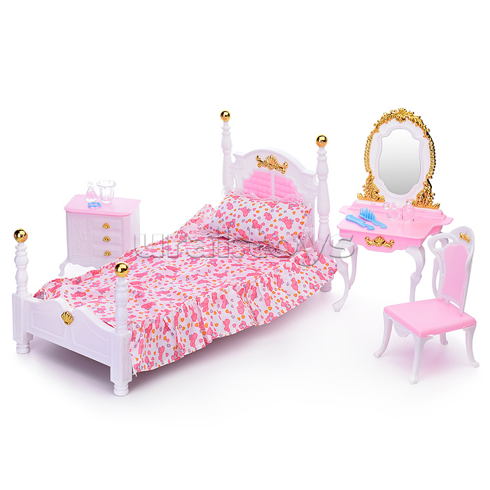Набор мебели для кукол "Спальня" в коробке
