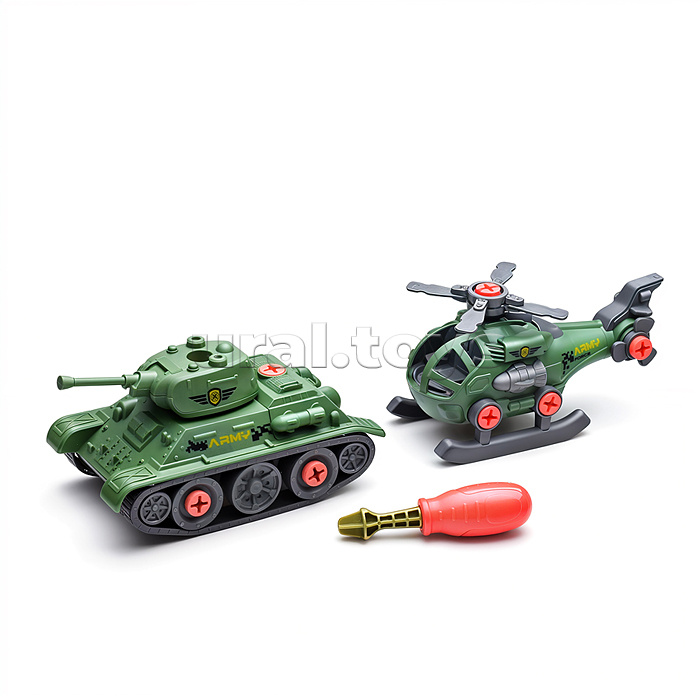 Конструктор "Армия" с отвёрткой, в коробке