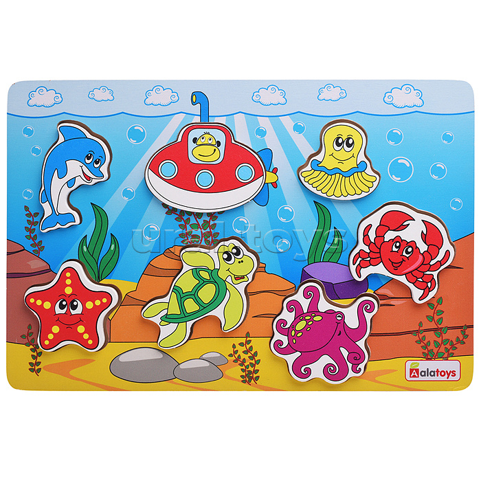 Пазлы деревянные "Океан"