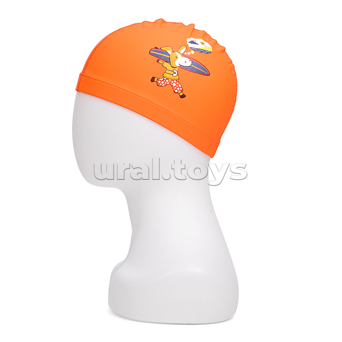 Шапочка для плавания с рисунком, в ассортименте, в пакете