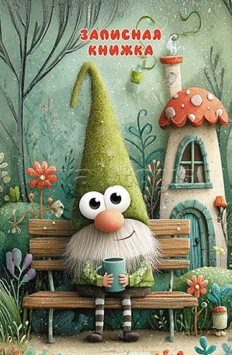 Записная книжка - перевертыш 80л. А6 на гребне "Забавное чаепитие"