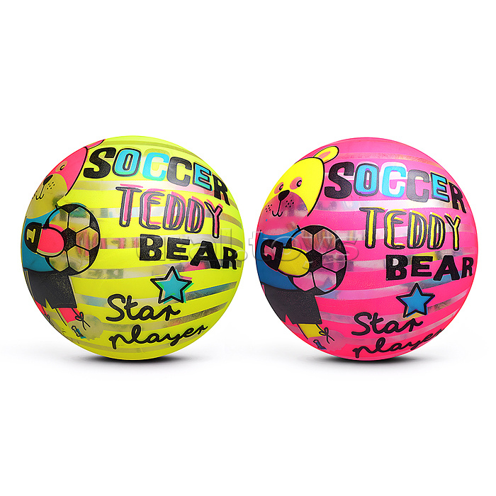 Мяч надувной детский PVC "Спортивный мишка" 22см