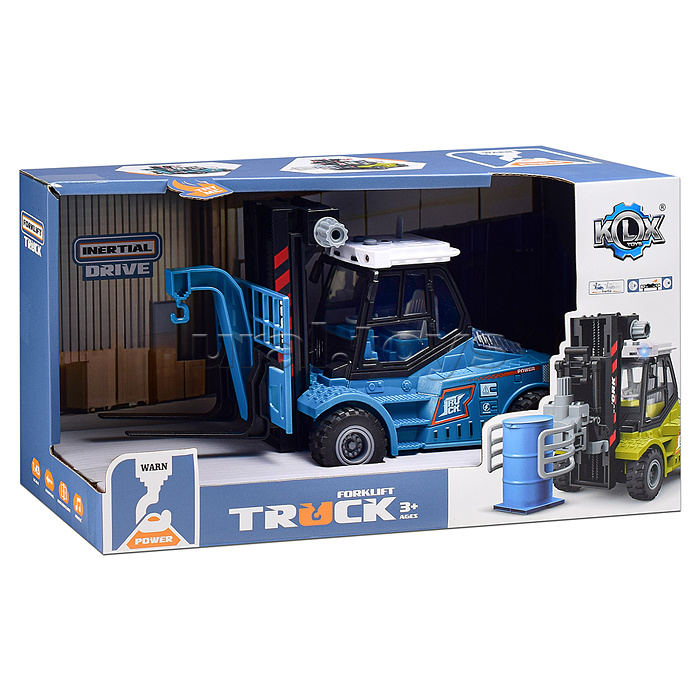 Машина "Вилочный погрузчик 2" 1:43 ( свет,звук) в коробке