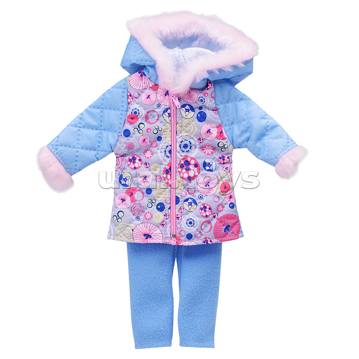 Одежда для куклы Паола 32 см. (дубленка и брюки)