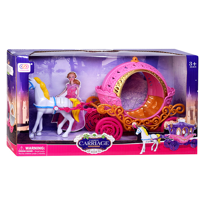 Набор карета "Путешествие в сказку-4" свет, звук, в коробке