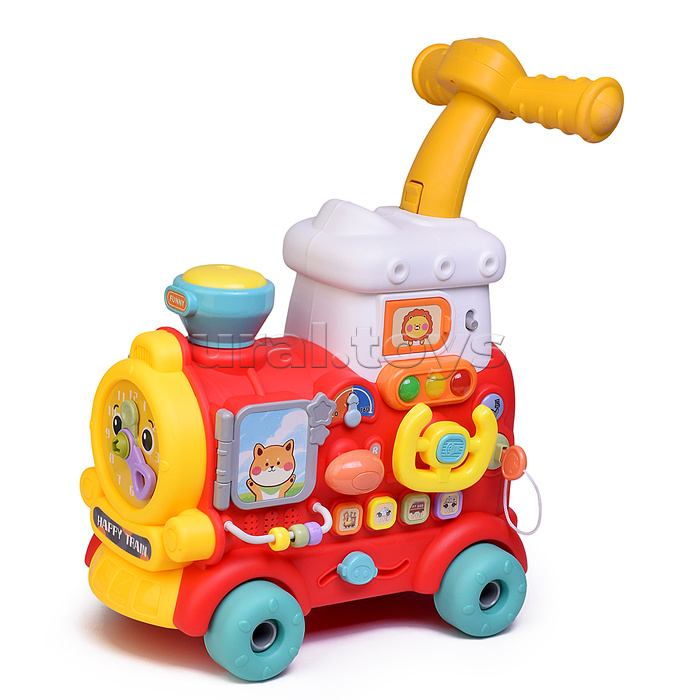 Игровой центр-Каталка "Маленький поезд" со спреем, в коробке