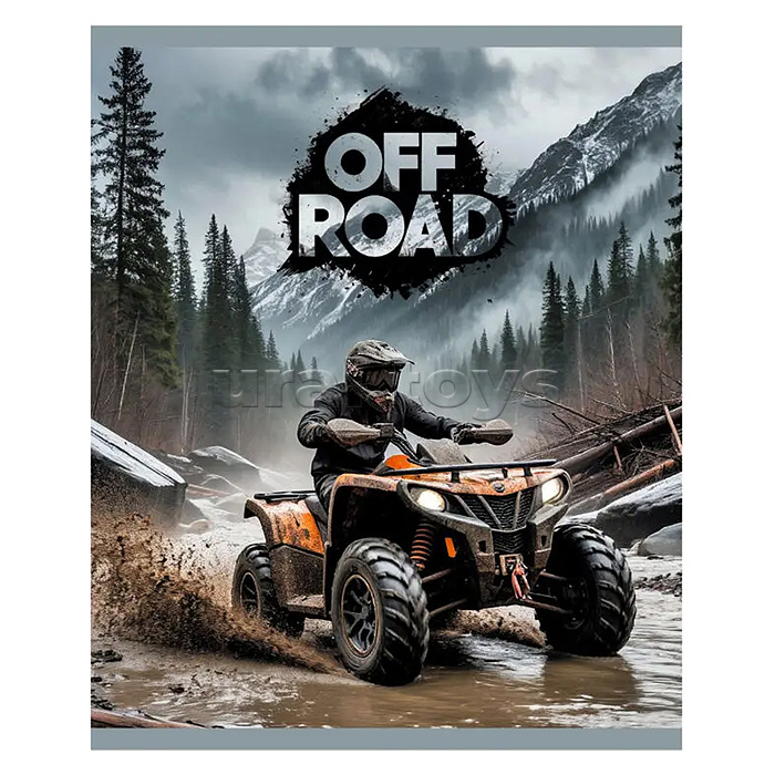Тетрадь 48л. клетка "Off Road" А5 скрепка
