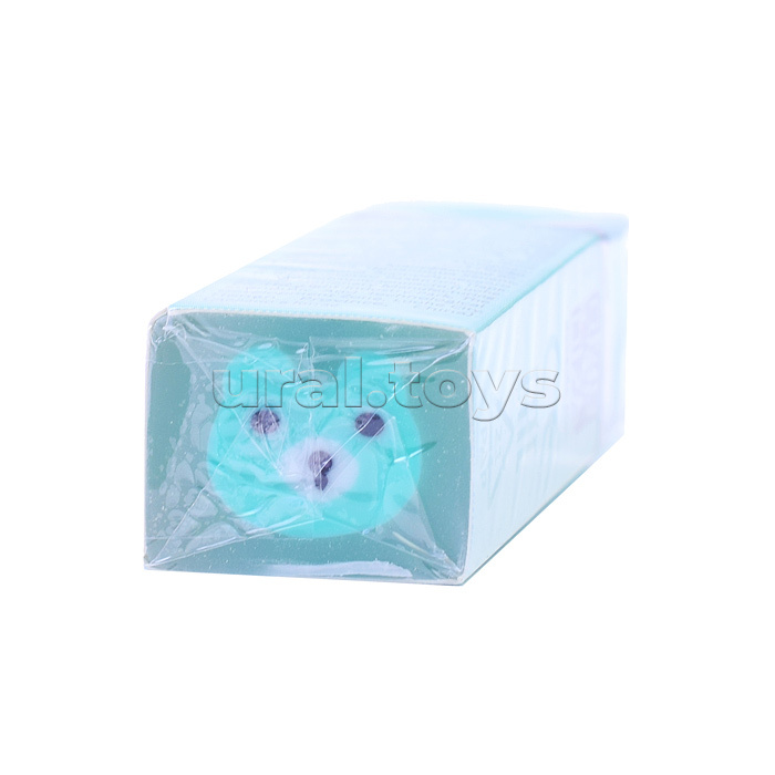 Ластик "Animal's box" синтетический (ECO-PVC), прямоугольный прозрачно-тонированный с дизайном, 50x21x16 мм, ассорти 3 дизайна, dust-free, в индивидуальной упаковке со штрих кодом, в картонном дисплее