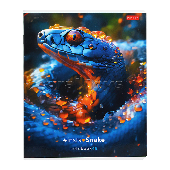 Тетрадь 48л клетка "InstaSnake" Тетрадь 48л клетка "InstaSnake"