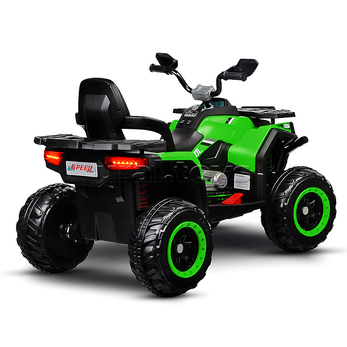 Электромобиль детский "Квадроцикл" (цвет черно-зеленый)