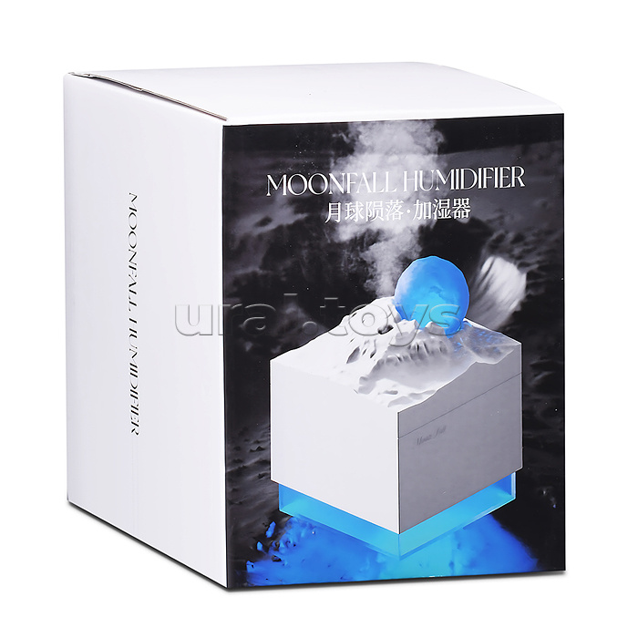 Светильник-увлажнитель "Луна" цвет чёрный, в коробке