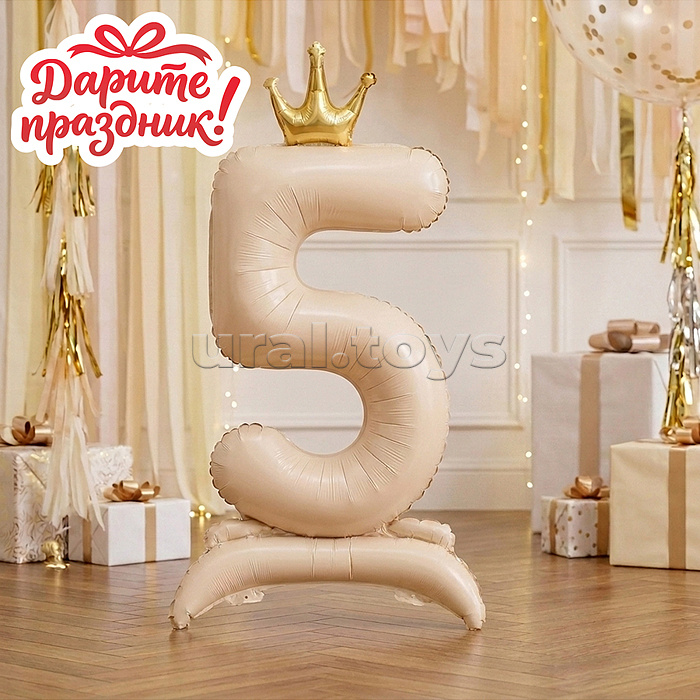 Интерьерное украшение Фигура-шар "Цифра 5"