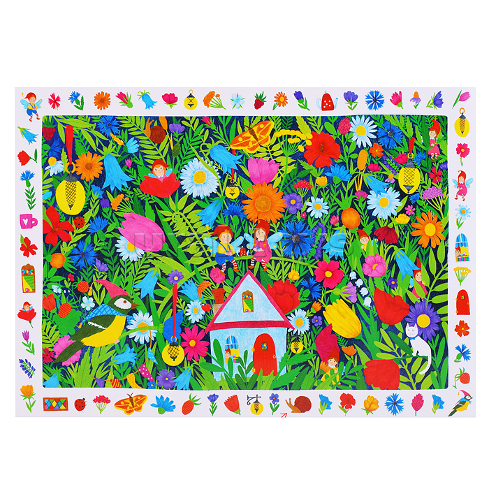 IQ Пазл с развивающей игрой 96 "Домик в цветах" 6+