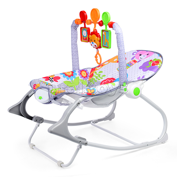 Шезлонг детский "Зоопарк" в коробке