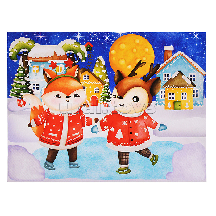 3Д аппликация. Зверята зимой 3Д аппликация. Зверята зимой